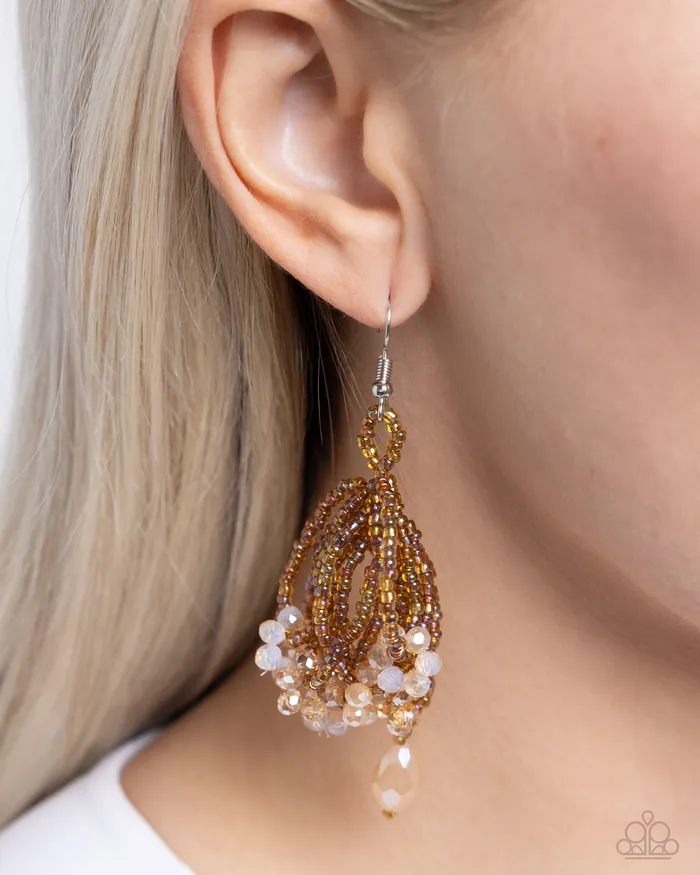 Botanical Bundle Brown Paparazzi Accessories Earrings