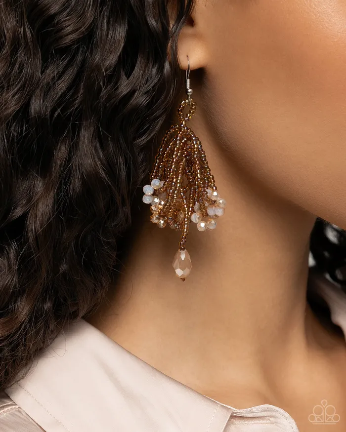 Botanical Bundle Brown Paparazzi Accessories Earrings