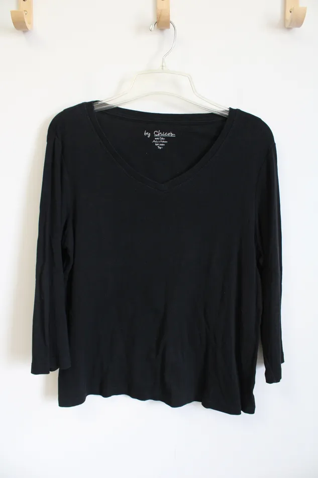 Chicos Rings Chicos Black TShirt Size 1