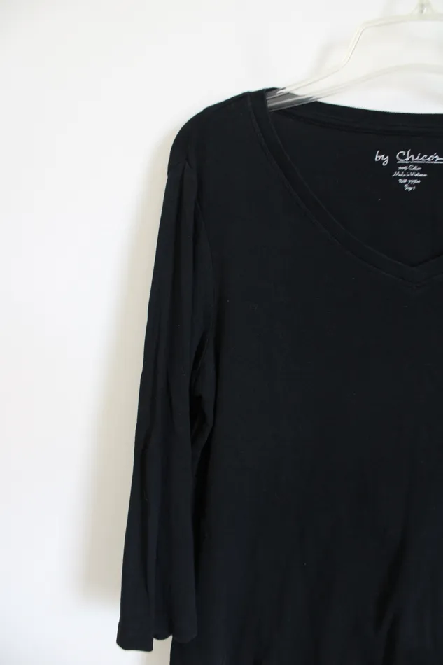 Chicos Rings Chicos Black TShirt Size 1