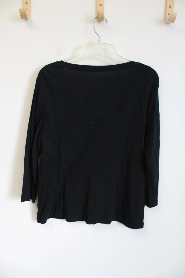 Chicos Rings Chicos Black TShirt Size 1