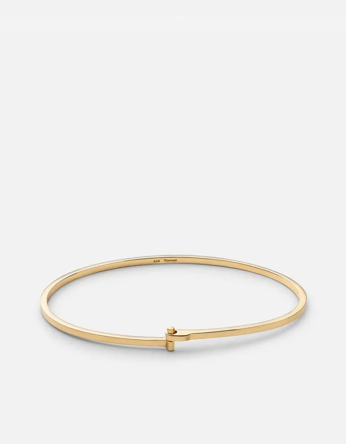 Earrings Miansai Thin Nyx Cuff Gold Vermeil