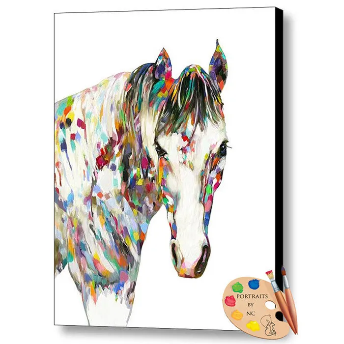 Earrings Portraits by NC Horse Portraits Modern Horse Portrait
