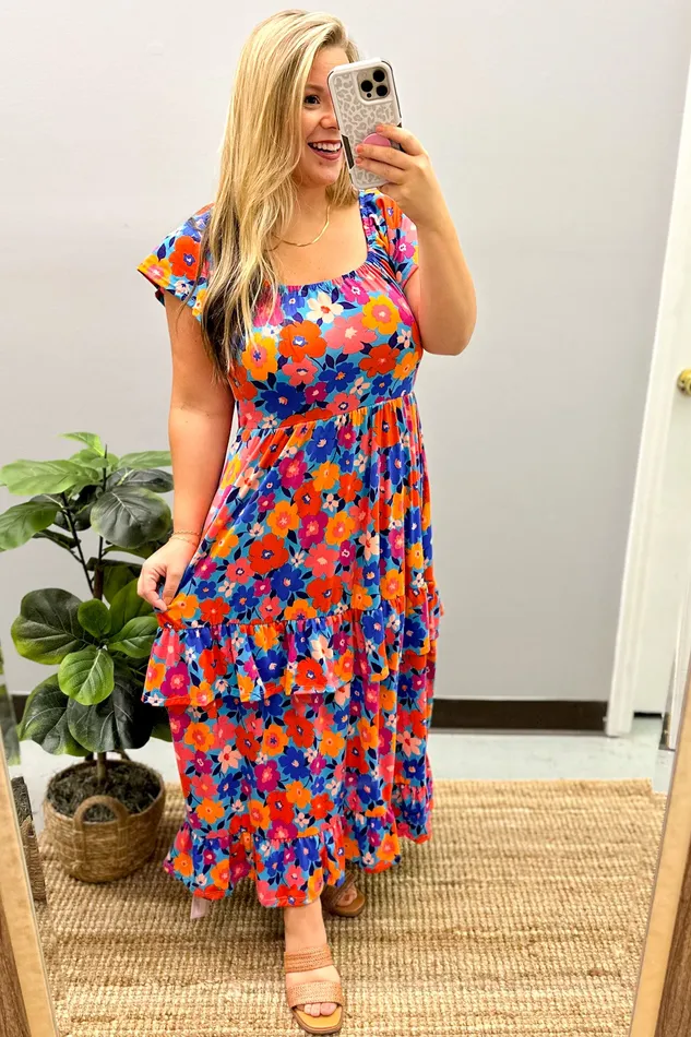 Haptics Rings Its Your Day Floral Maxi Dress