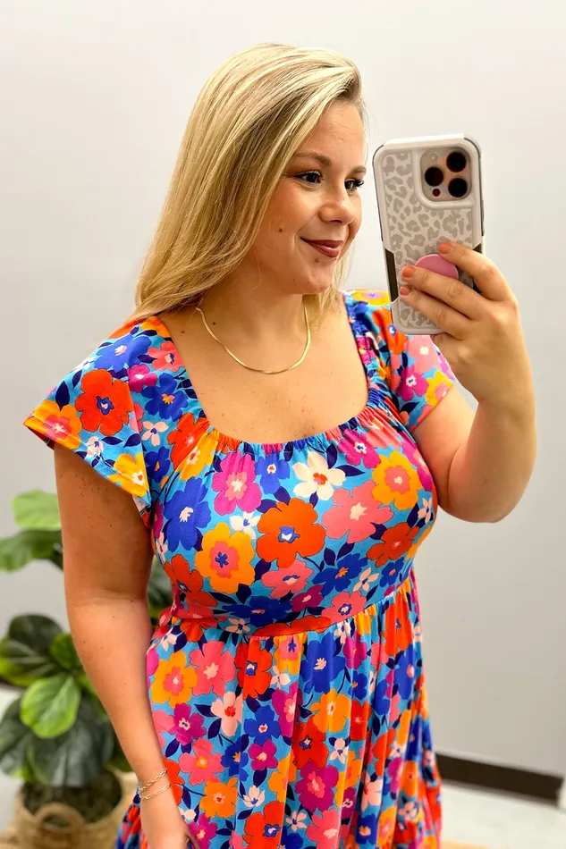 Haptics Rings Its Your Day Floral Maxi Dress