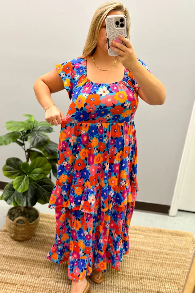 Haptics Rings Its Your Day Floral Maxi Dress