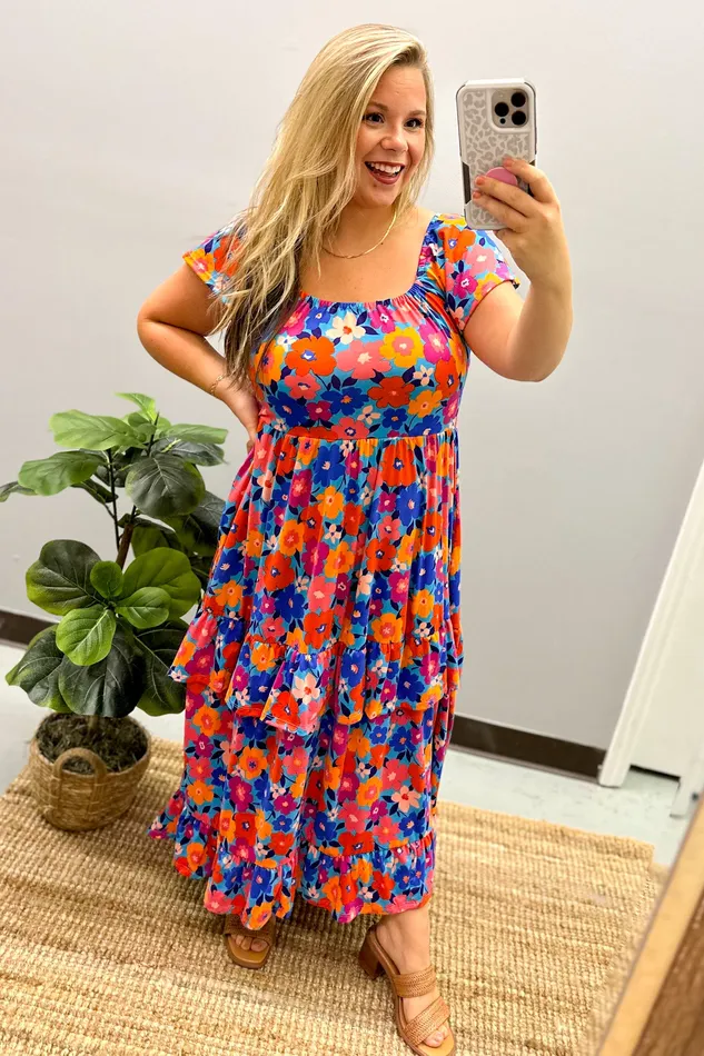 Haptics Rings Its Your Day Floral Maxi Dress
