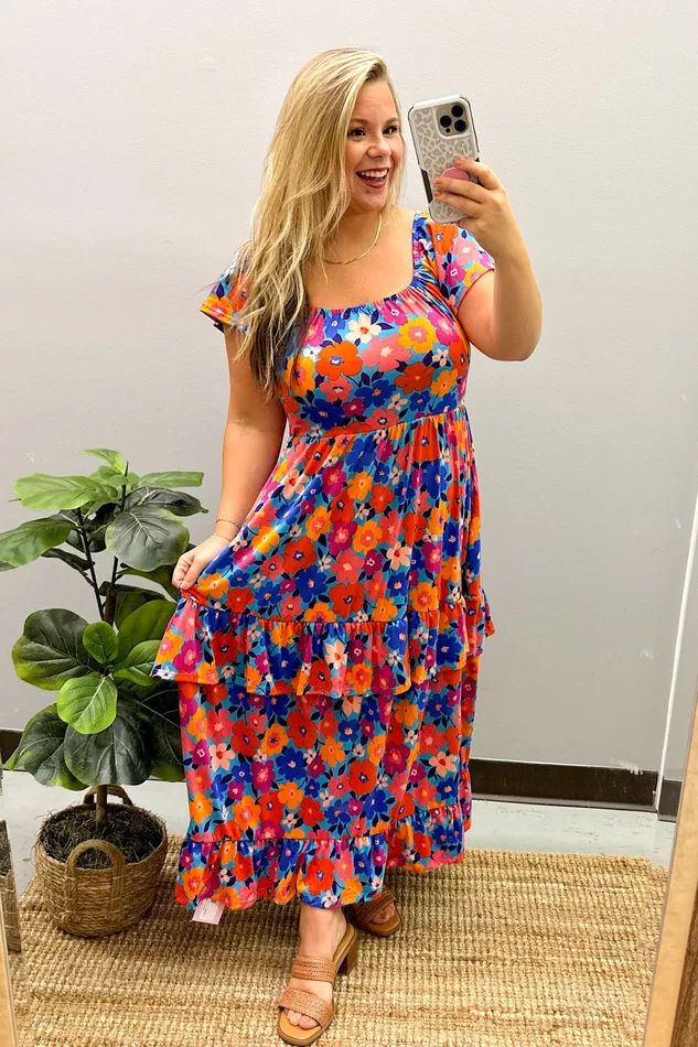 Haptics Rings Its Your Day Floral Maxi Dress