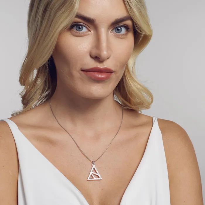 John Atencio Necklaces Essence Iconic Triangle Diamond Pendant