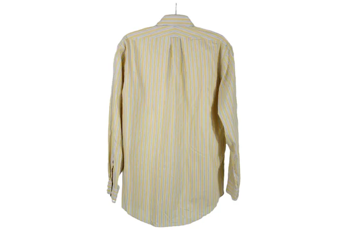 Lands End Lands End Tailored Fit Yellow Striped Button Down 16 12 34 Earrings Lands End Lands End Tailored Fit Yellow Striped Button Down 16 12 34 Earrings