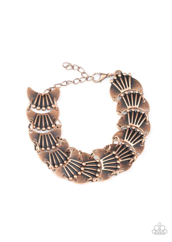 Moonlit Mesa Copper Paparazzi Accessories Earrings