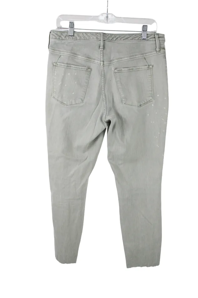 Mossimo Supply Co Mossimo High Rise Sage Green Skinny Jeans 12 Earrings