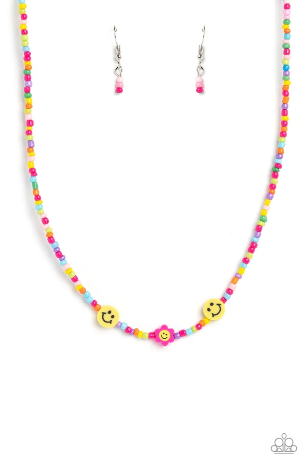 Paparazzi Accessories Flower Power Pageant Pink Earrings