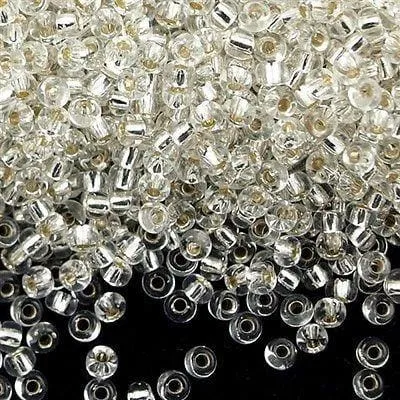 Peppy Beads Miyuki Seed Beads 80 Silver Lined Crystal 0001 Rings