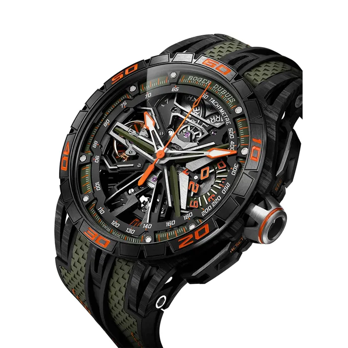 Roger Dubuis Excalibur Spider Revuelto Flyback Chronograph Watch Roger Dubuis Earrings