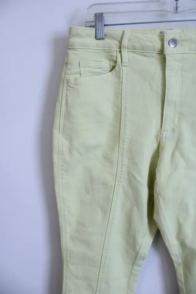 Universal Thread Earrings NEW Universal Threads Neon Yellow High Rise Skinny Jeans 8