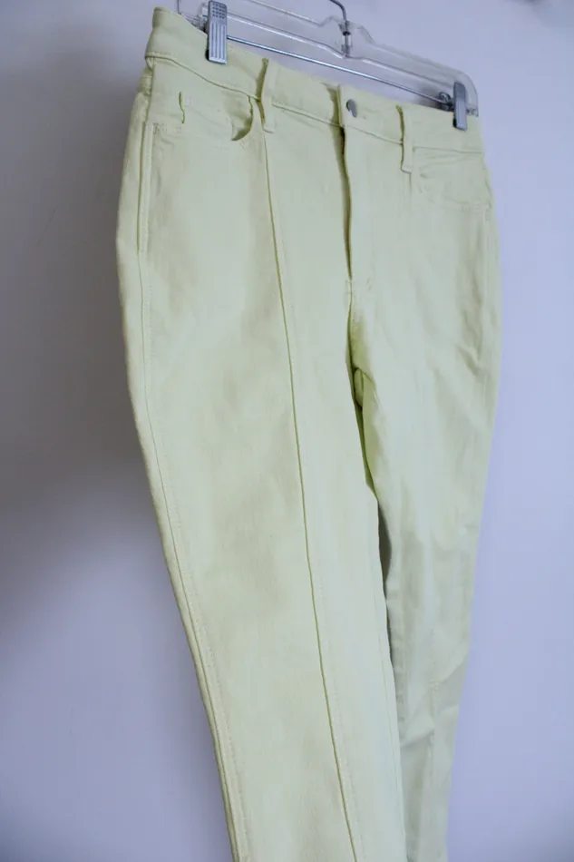 Universal Thread Earrings NEW Universal Threads Neon Yellow High Rise Skinny Jeans 8