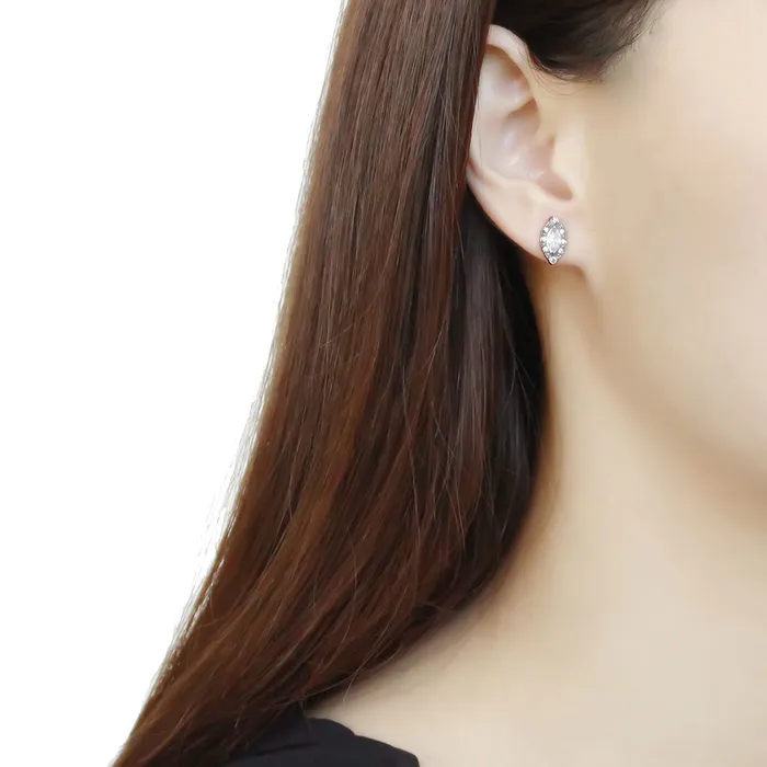 Earrings Green CJ368 Wholesale Womens Stainless Steel AAA Grade CZ Clear Marquise Stud Earrings Earrings Green CJ368 Wholesale Womens Stainless Steel AAA Grade CZ Clear Marquise Stud Earrings