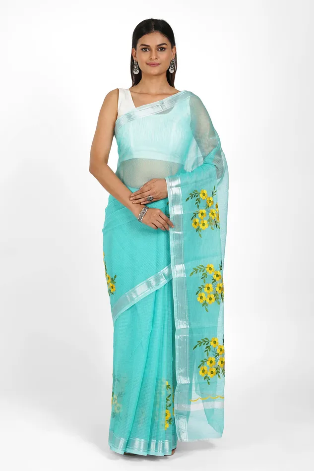 Earrings Teejh Teejh Divya Kota Embroidered Saree