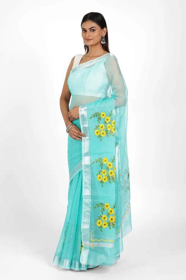 Earrings Teejh Teejh Divya Kota Embroidered Saree