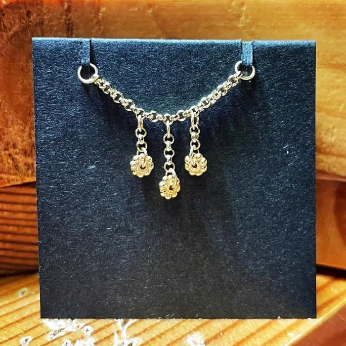 Flower Child Chain Attachment in Gold Hialeah Fine Jewelry Earrings