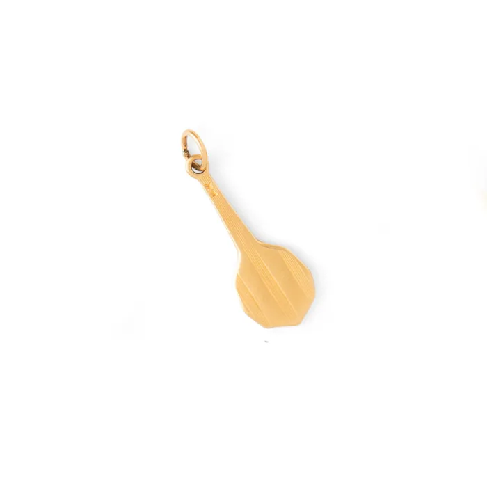 Hand Mirror 14K Gold Charm Vintage Earrings