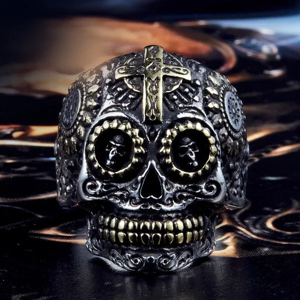 Sugar Skull Ring Zapps Clothing Rings