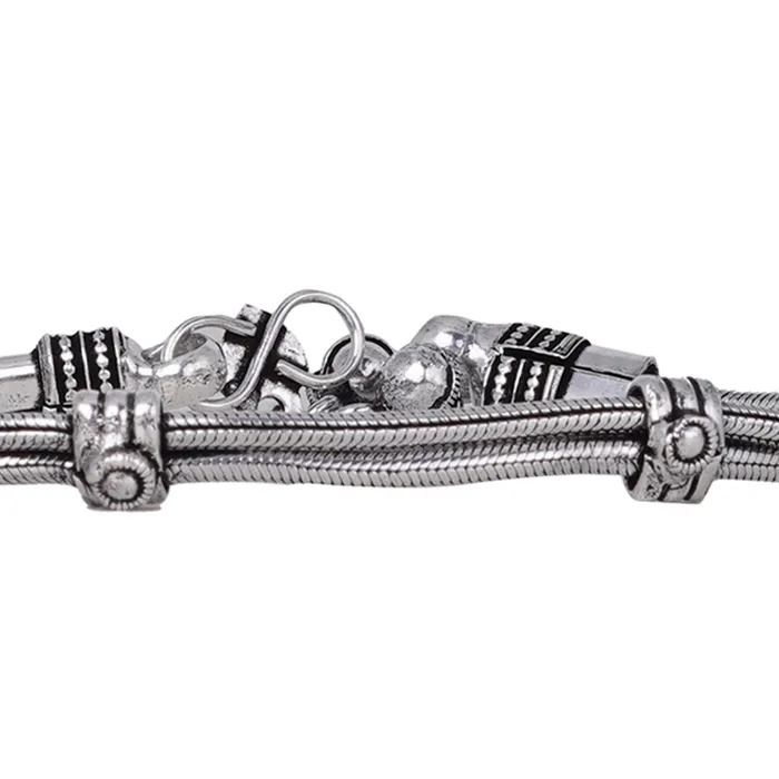 Teejh Rings Teejh Chirasvi Silver Oxidised Anklets