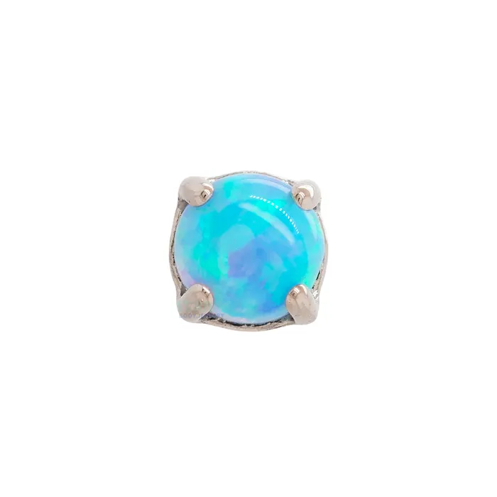 threadless 3mm Ziana ProngSet Opal Cabochon End in Gold Anatometal Earrings