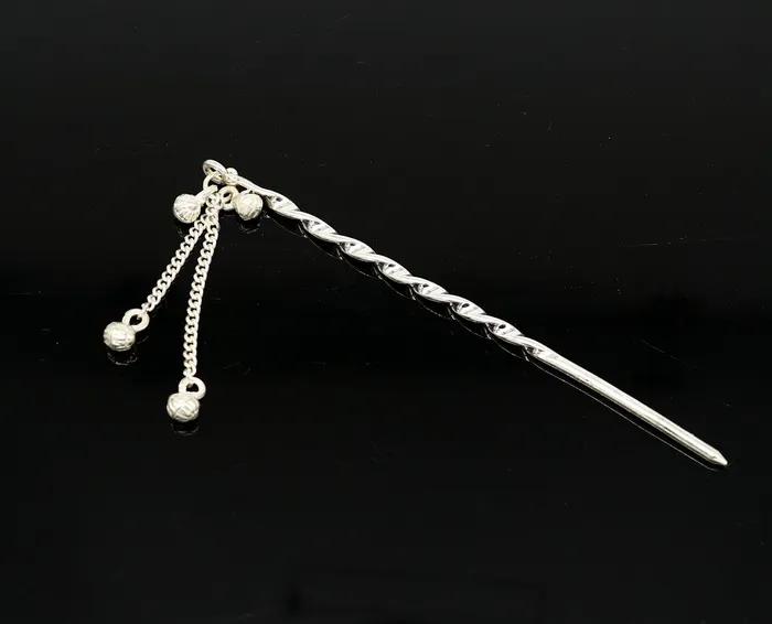 45 inches long handmade solid sterling silver eyeliner stick kajal sticks surma stick fabulous brides vintage style gift su399 TRIBAL ORNAMENTS Necklaces