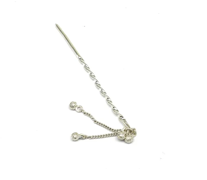 45 inches long handmade solid sterling silver eyeliner stick kajal sticks surma stick fabulous brides vintage style gift su399 TRIBAL ORNAMENTS Necklaces
