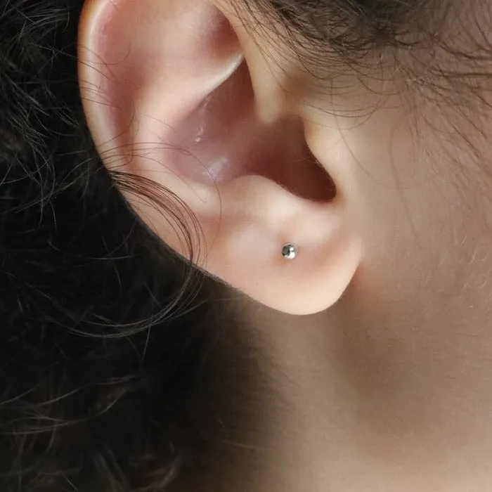 925 sterling silver Tiny Ball Stud Earrings Jewelvers Earrings