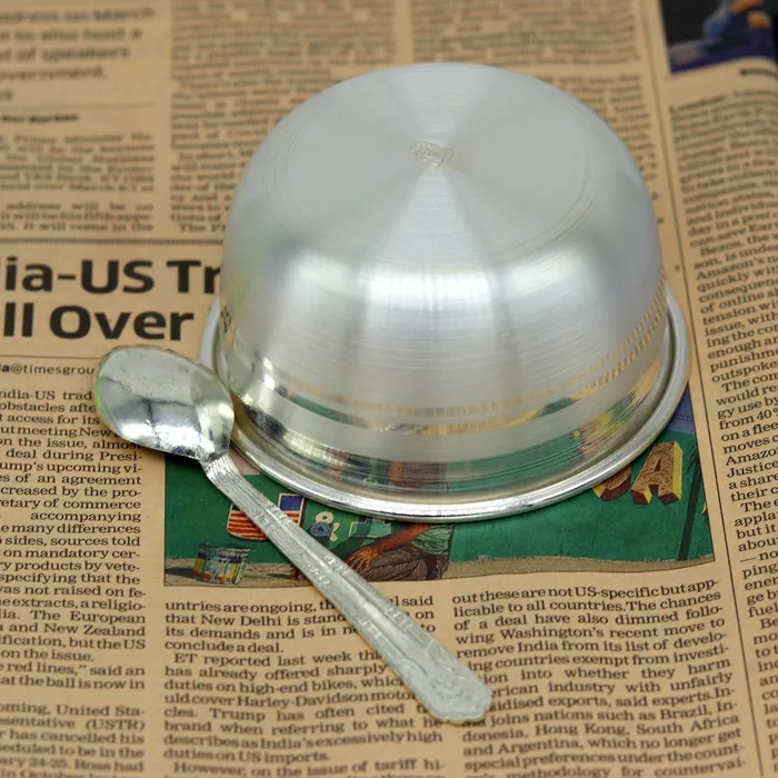 999 solid pure silver handmade utensils bowl and spoon table serving bowl silver vessel baby feeding kitchen baby set healthy art sv90 TRIBAL ORNAMENTS Rings