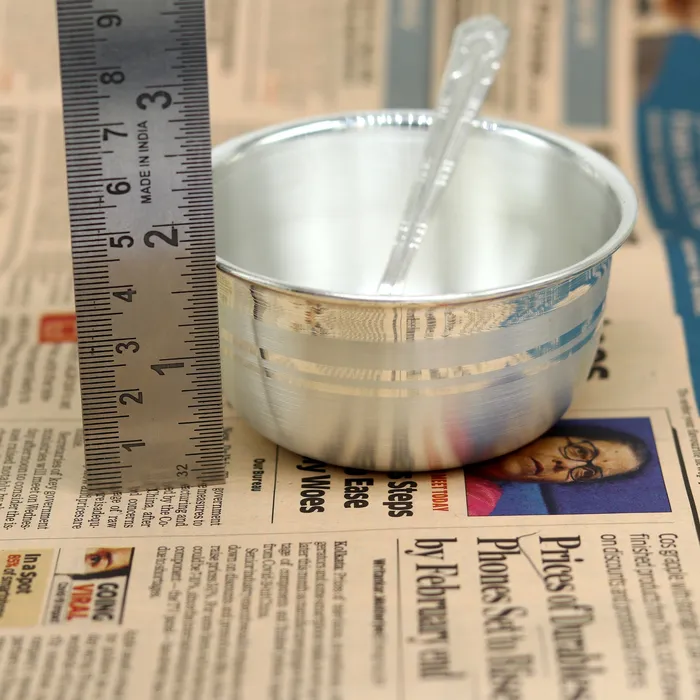 999 solid pure silver handmade utensils bowl and spoon table serving bowl silver vessel baby feeding kitchen baby set healthy art sv90 TRIBAL ORNAMENTS Rings