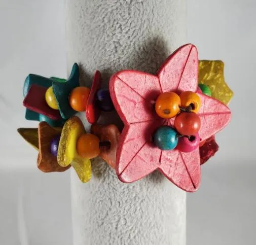 Bracelets B98 Flower Colorful Multi Strand Bead Bracelet Polly