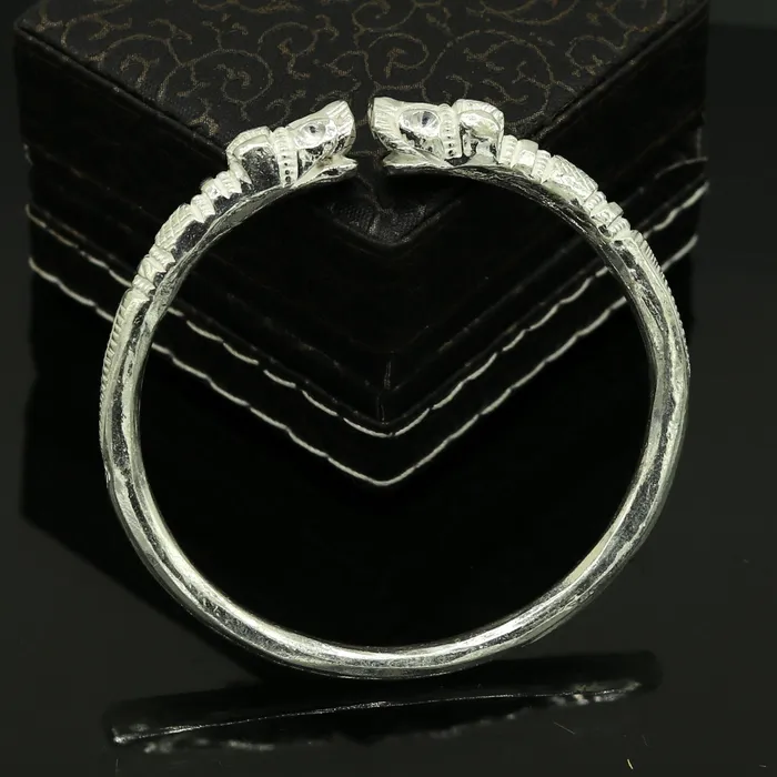 Bracelets TRIBAL ORNAMENTS Vintage design handmade 999 Solid silver crocodile bangle kada boys or girls solid customized tribal design bangle adjustable kada nbbk98 Bracelets TRIBAL ORNAMENTS Vintage design handmade 999 Solid silver crocodile bangle kada boys or girls solid customized tribal design bangle adjustable kada nbbk98