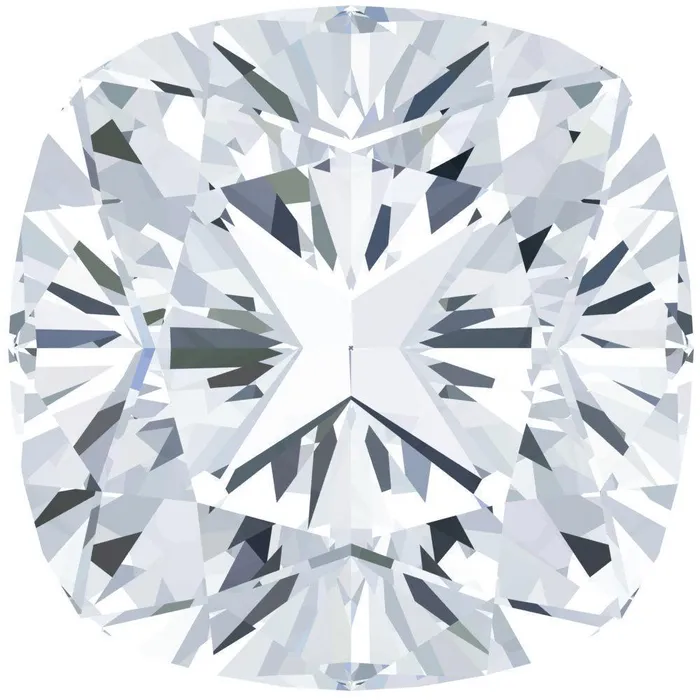 Earrings FIRE BRILLIANCE FAB Moissanite Cushion Cut