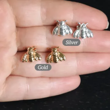 Earrings Jewelvers 18K GoldFilled Honey Bee Earrings Earrings Jewelvers 18K GoldFilled Honey Bee Earrings