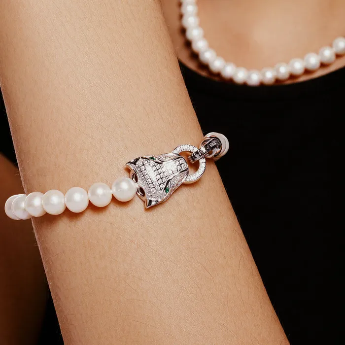Freshwater Pearl Bracelet WB00136 SAFARI Pearly Lustre Bracelets