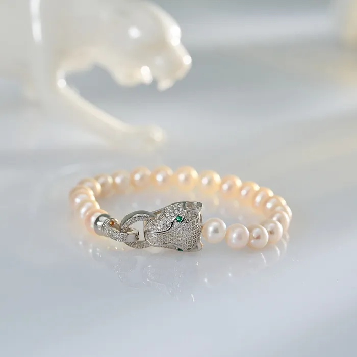 Freshwater Pearl Bracelet WB00136 SAFARI Pearly Lustre Bracelets