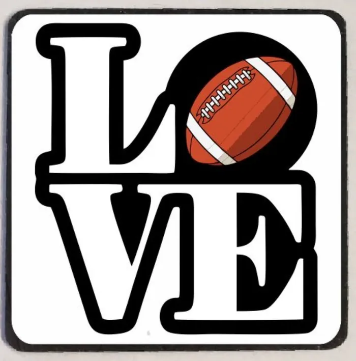 Iris Fashion Jewelry Earrings M100 Love Football