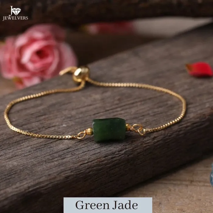 Jewelvers Bracelets 18K GoldFilled Single Gemstone Bracelet Healing Crystal Bracelet Jewelvers Bracelets 18K GoldFilled Single Gemstone Bracelet Healing Crystal Bracelet