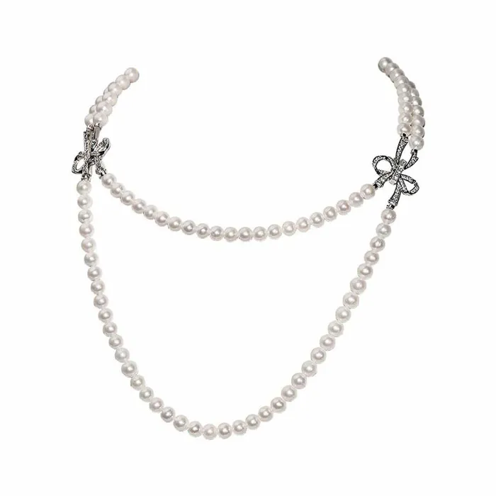 Necklaces Pearly Lustre Princess Length 2layer Freshwater Pearl Necklace WN00227 Necklaces Pearly Lustre Princess Length 2layer Freshwater Pearl Necklace WN00227
