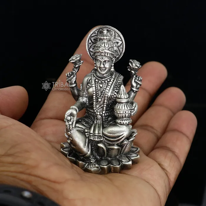 Necklaces TRIBAL ORNAMENTS 25 Goddess Lakshmi Divine statue figurine for pujabest way for Diwali festival puja or worshipping for wealth and prosperity art667 Necklaces TRIBAL ORNAMENTS 25 Goddess Lakshmi Divine statue figurine for pujabest way for Diwali festival puja or worshipping for wealth and prosperity art667
