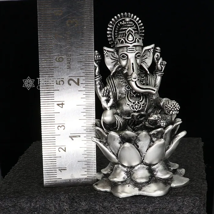 Necklaces TRIBAL ORNAMENTS 925 Sterling silver Lord Ganesh Idol Pooja Articles Silver Idols Figurine handcrafted Ganesha statue sculpture Diwali puja gift art669 Necklaces TRIBAL ORNAMENTS 925 Sterling silver Lord Ganesh Idol Pooja Articles Silver Idols Figurine handcrafted Ganesha statue sculpture Diwali puja gift art669