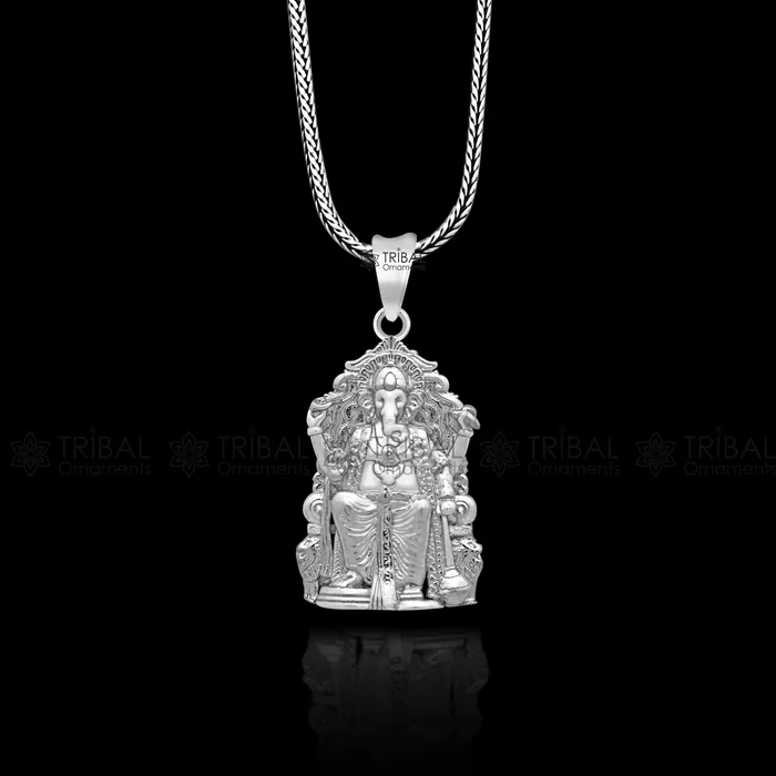 Necklaces TRIBAL ORNAMENTS 925 sterling silver Lord GANESHA unique design pendant necklace Lord Ganesha unique style handmade pendant for unisex Nsp817 Necklaces TRIBAL ORNAMENTS 925 sterling silver Lord GANESHA unique design pendant necklace Lord Ganesha unique style handmade pendant for unisex Nsp817