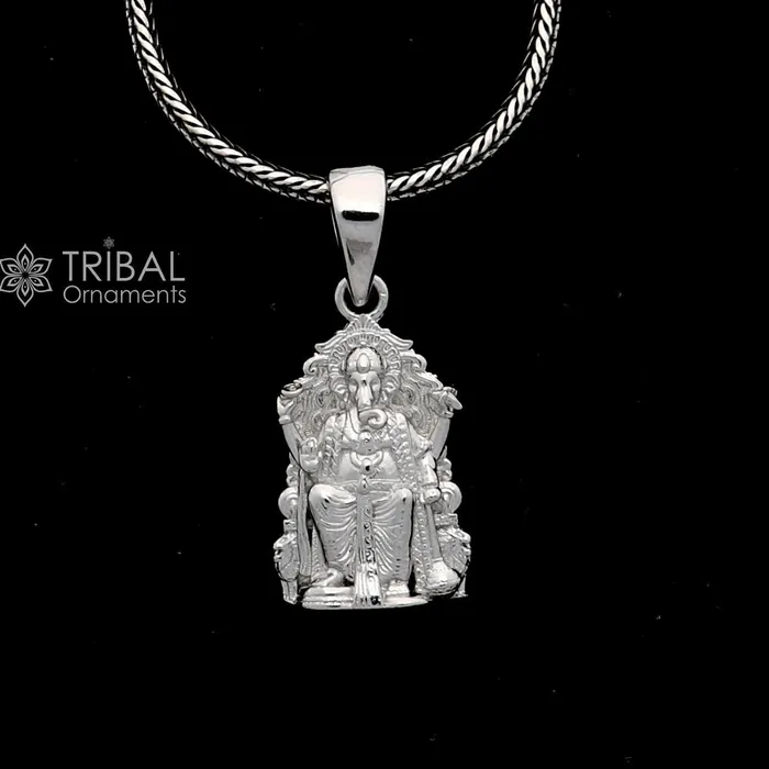 Necklaces TRIBAL ORNAMENTS 925 sterling silver Lord GANESHA unique design pendant necklace Lord Ganesha unique style handmade pendant for unisex Nsp817 Necklaces TRIBAL ORNAMENTS 925 sterling silver Lord GANESHA unique design pendant necklace Lord Ganesha unique style handmade pendant for unisex Nsp817
