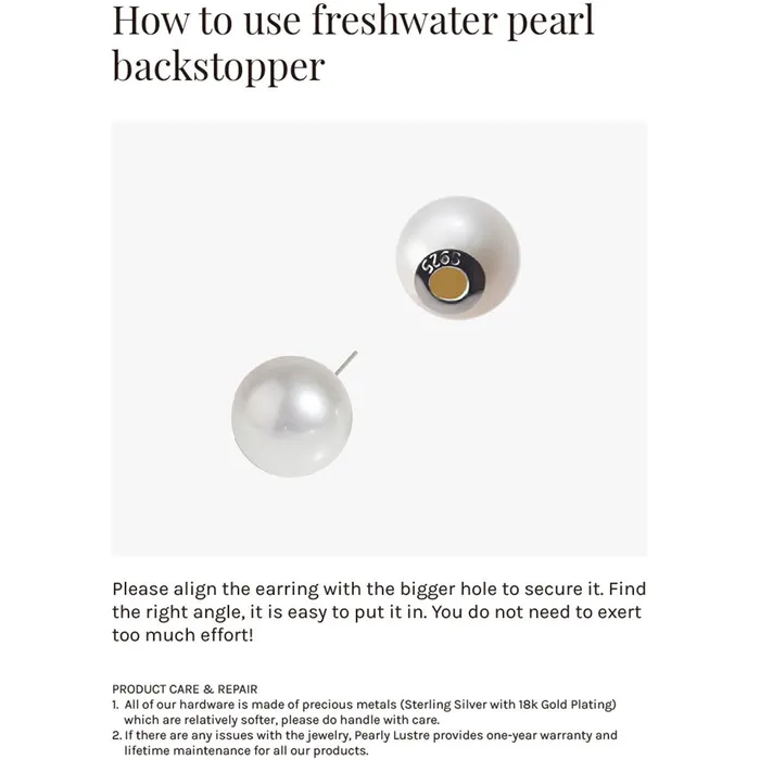 Pearly Lustre Freshwater Pearl Earrings WE00467 SAFARI Earrings