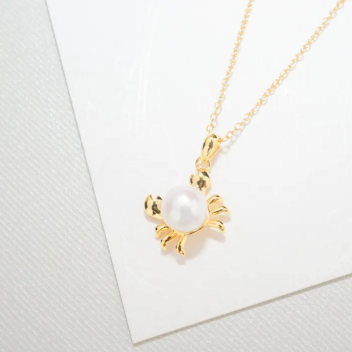 Pearly Lustre Necklaces Top Grade Freshwater Pearl Necklace WN00022 CRAB