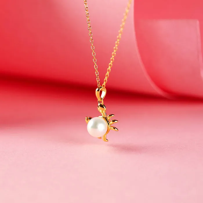 Pearly Lustre Necklaces Top Grade Freshwater Pearl Necklace WN00022 CRAB